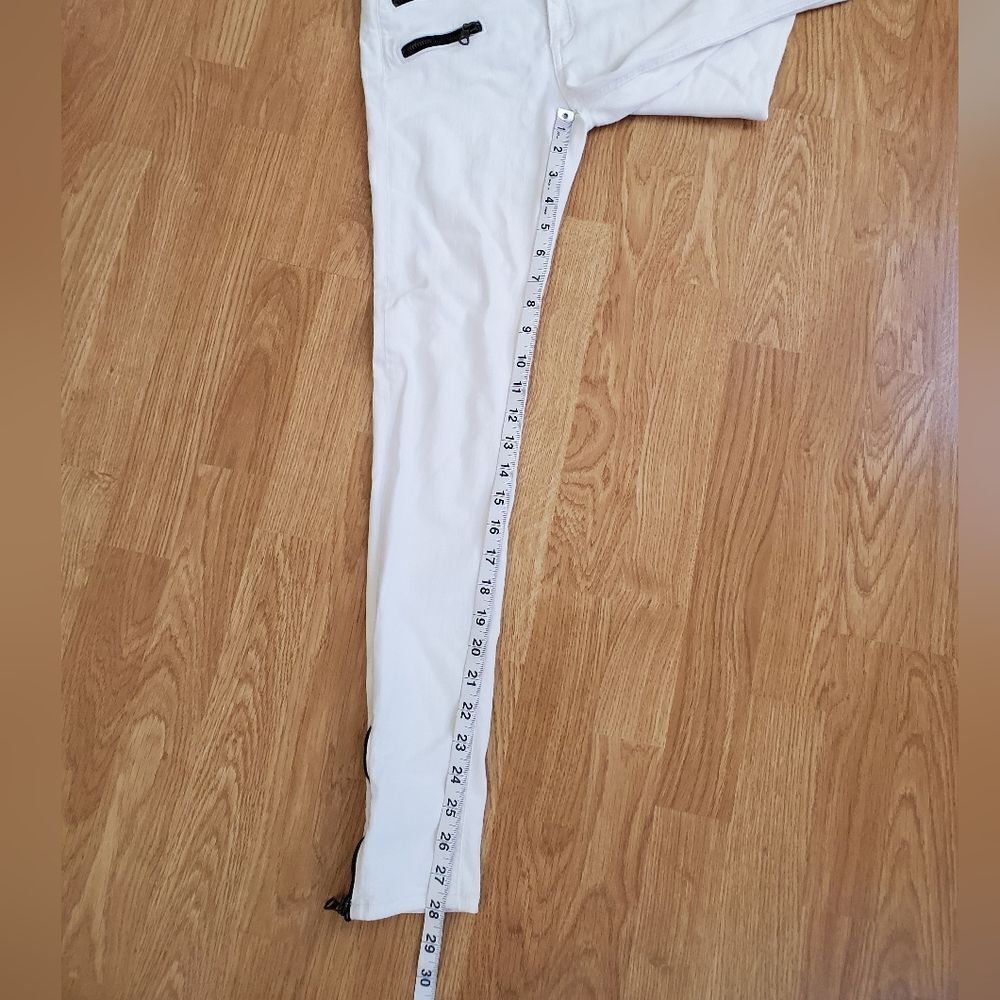Rag & Bone Triple Zip White Skinny Jeans Size 27 - Picture 10 of 14